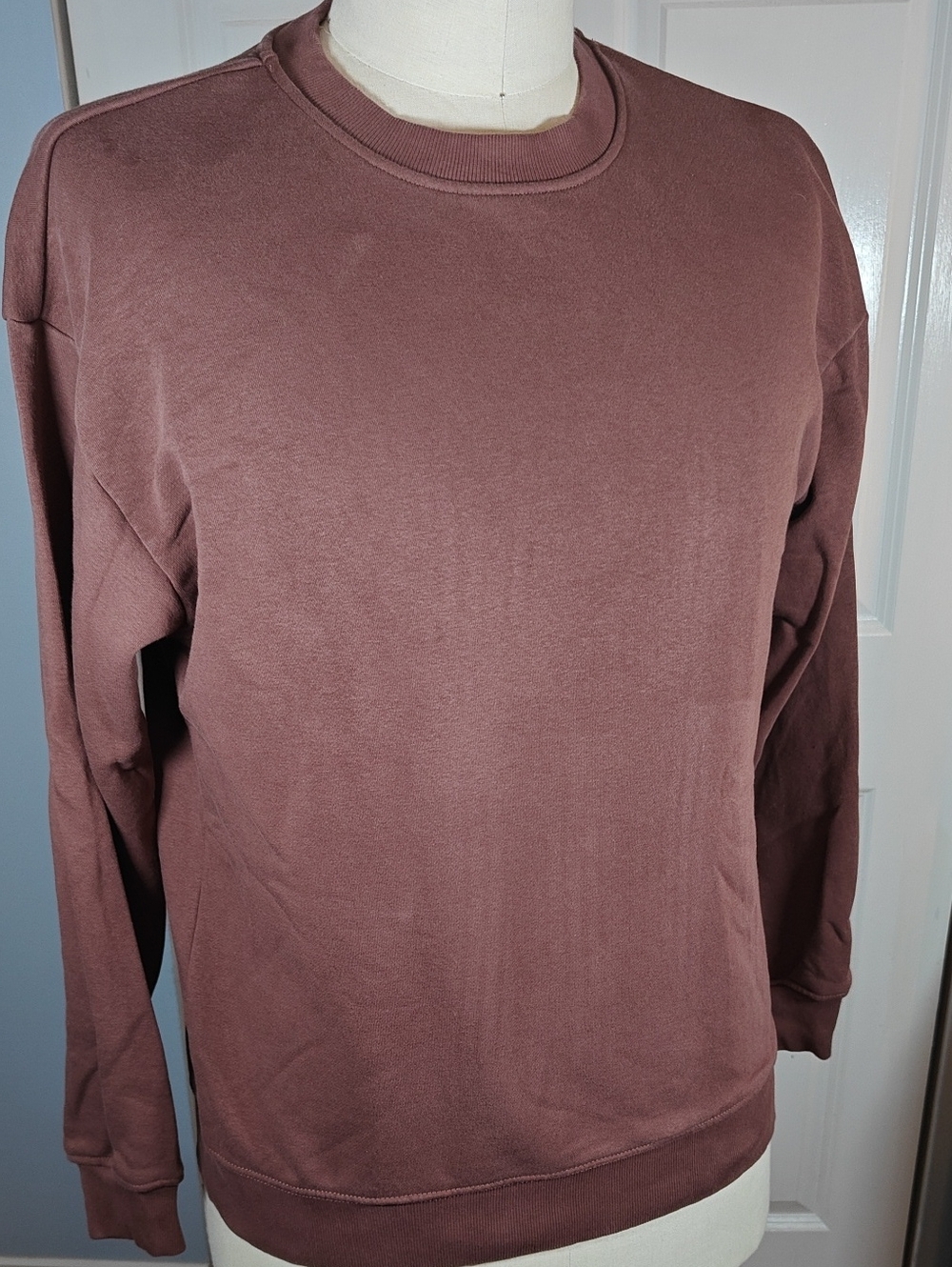 Paper Denim & Cloth Men's Rust Brown Crewneck Sweatshirt Large